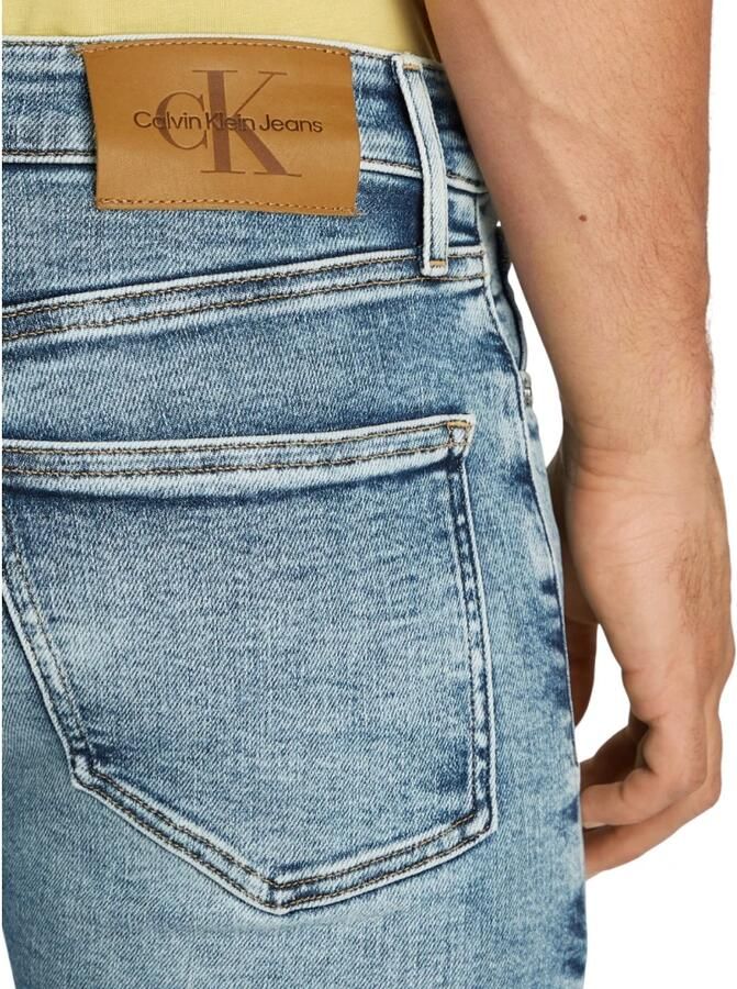 Calvin Klein Stretch jeans Skinny Muntzakje logo borduursel