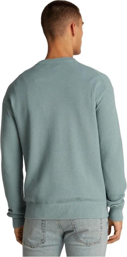 Calvin Klein Jeans Groene Gebreide Trui Lange Mouw Ronde Hals Green Heren - Foto 6