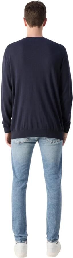 Calvin Klein Blauwe Trui Moderne Stijl Biologisch Katoen Blue Heren - Foto 4