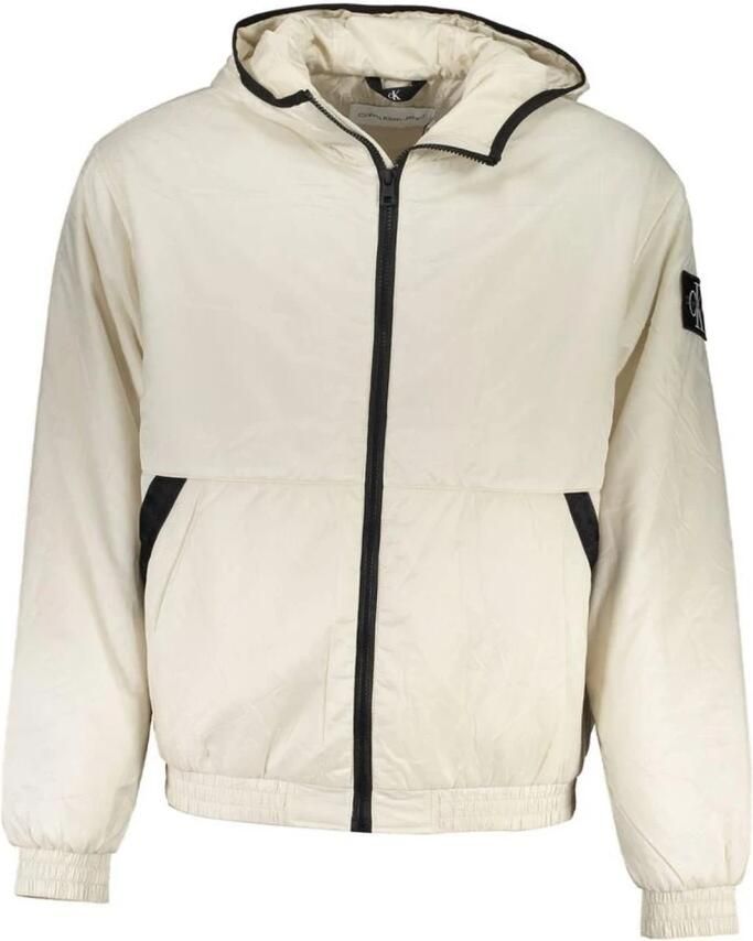 Calvin Klein Beige Polyester Jas met Afneembare Capuchon Beige - Foto 4