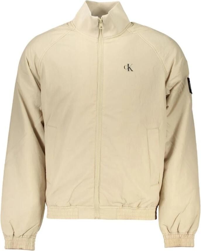 Calvin Klein Beige Jack met Lange Mouwen en Print Beige Heren
