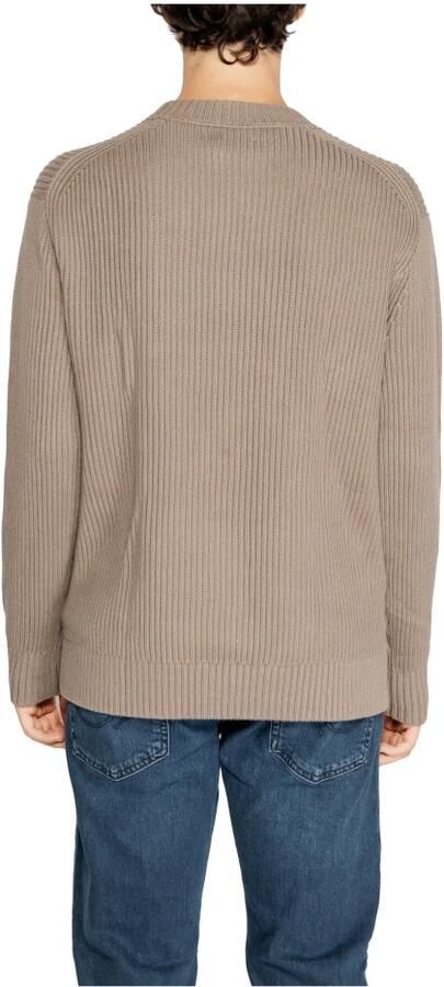 Calvin Klein Jeans Mannen Gebreide Kleding Collectie in Katoen Brown Heren