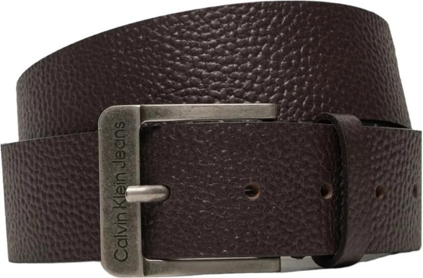 Calvin Klein Jeans Klassieke Leren Riem Herfst Winter Collectie Brown Heren - Foto 3
