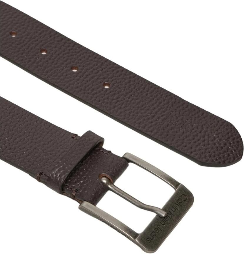 Calvin Klein Jeans Klassieke Leren Riem Herfst Winter Collectie Brown Heren - Foto 2