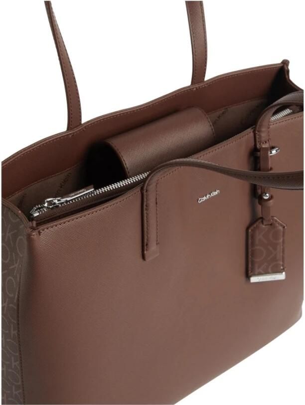 Calvin Klein Bruine Medium Shopper Handtas Brown Dames