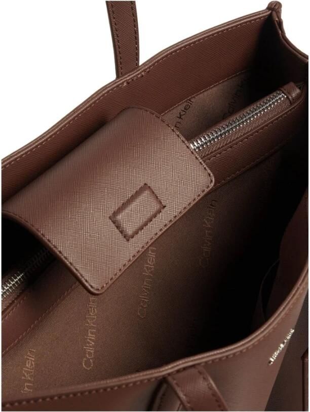 Calvin Klein Bruine Medium Shopper Handtas Brown Dames - Foto 3