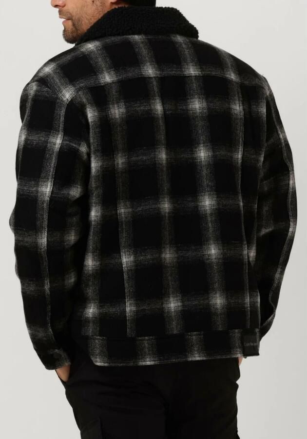 CALVIN KLEIN Heren Jassen Check Sherpa Trucker Jacket Zwart - Foto 2