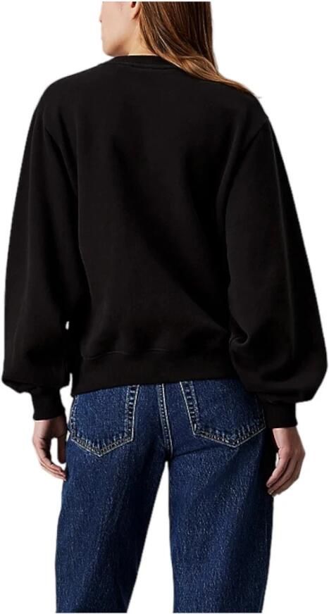 Calvin Klein Zwarte Geborduurde Sweater met Lange Mouwen Black Dames - Foto 4