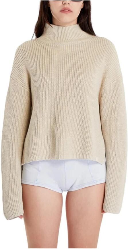 Calvin Klein Jeans Gebreide pullover met opstaande kraag - Foto 3