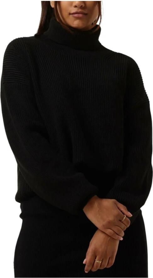 Calvin Klein Chunky Roll Neck Trui Zwart Black Dames - Foto 4