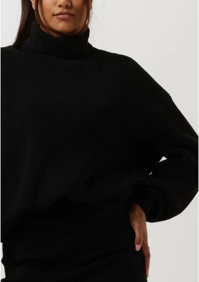 Calvin Klein Chunky Roll Neck Trui Zwart Black Dames - Foto 2
