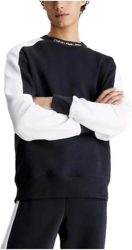 Calvin Klein Colorblock Sweater met ronde hals Black Heren - Foto 3