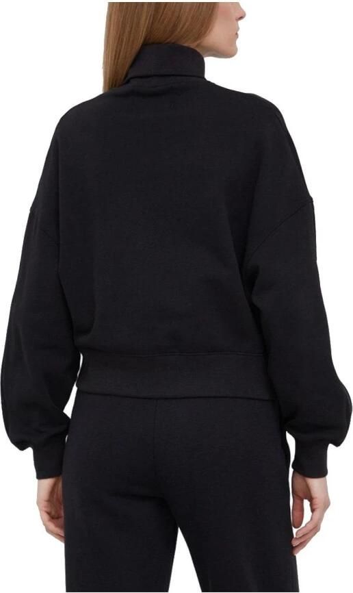 CALVIN KLEIN Dames Truien & Vesten Logo Trim Roll Neck Zwart - Foto 6