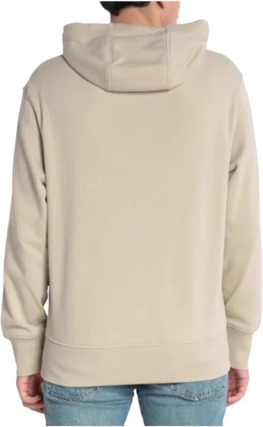 Calvin Klein Jeans Beige Katoenen Sweatshirt met Capuchon en Logo Print Beige Heren - Foto 2