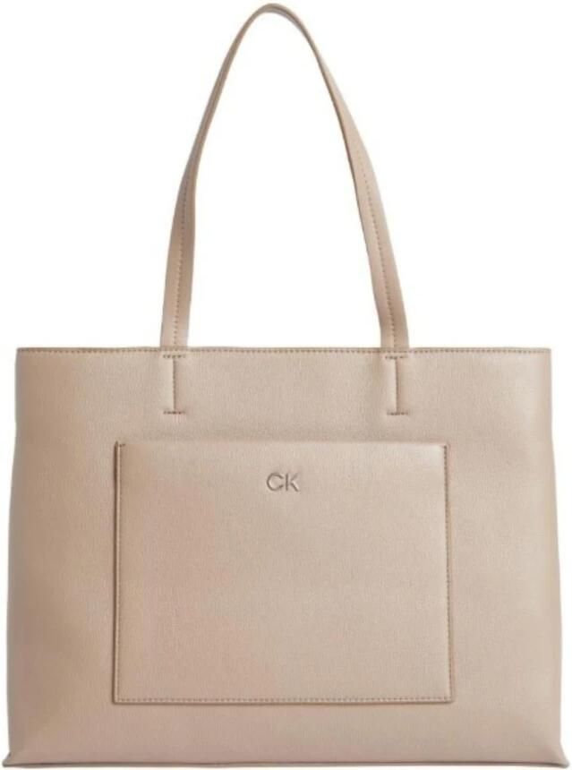 Calvin Klein Dagelijkse Middelgrote Tote Tas voor Vrouwen Brown Dames - Foto 3