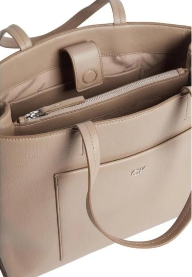 Calvin Klein Dagelijkse Middelgrote Tote Tas voor Vrouwen Brown Dames - Foto 2
