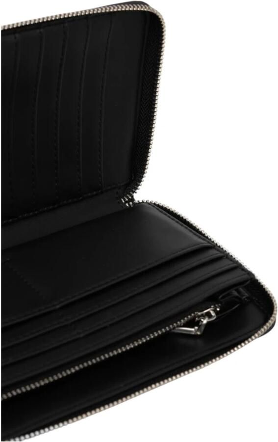 Calvin Klein Gestructureerde Zwarte Portemonnee voor Vrouwen Black Dames - Foto 5