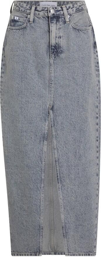 CALVIN KLEIN Dames Rokken Front Split Maxi Denim Skirt Lichtblauw - Foto 11