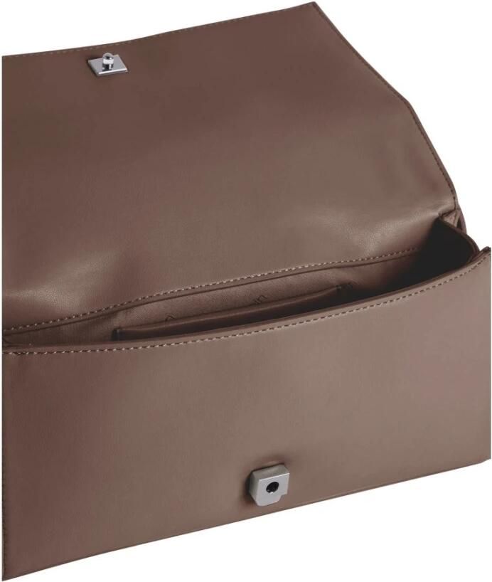 Calvin Klein Diamant Quilt Schoudertas Bruin Brown Dames