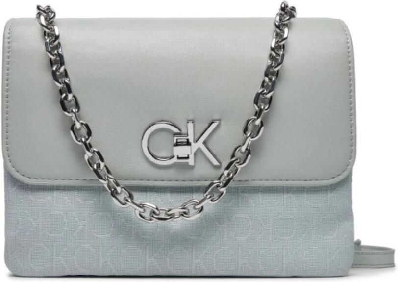 Calvin Klein Dubbele Gusset Tas voor Vrouwen Green Dames