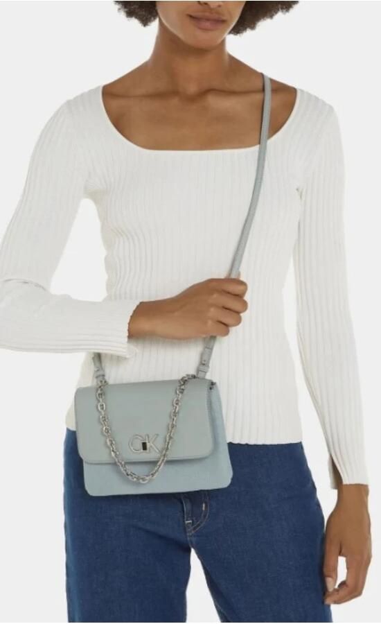 Calvin Klein Dubbele Gusset Tas voor Vrouwen Green Dames - Foto 3