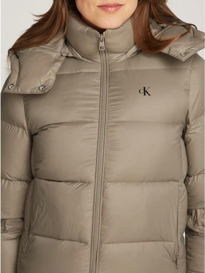 Calvin Klein Duifgrijze Jassen voor Vrouwen Beige Dames