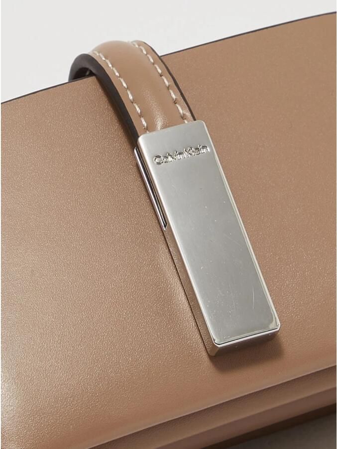 Calvin Klein Eco-Leren Portemonnee Beige Dames - Foto 3