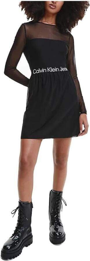 Calvin Klein Jeans Mesh Logo Elastic Dr J20J220350Beh Black Dames - Foto 4