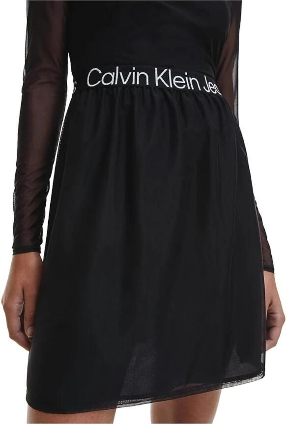 Calvin Klein Jeans Mesh Logo Elastic Dr J20J220350Beh Black Dames - Foto 2