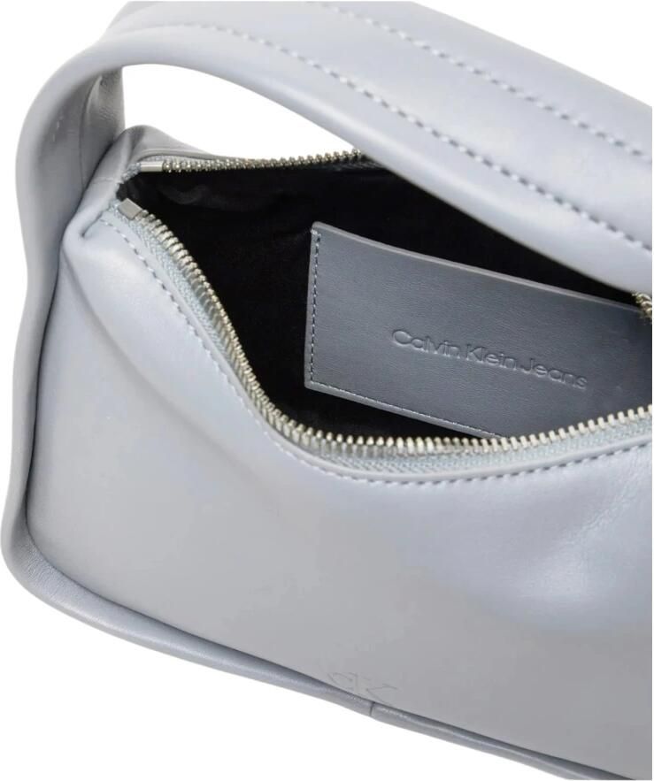 Calvin Klein Mini Blok Handtas met Knoopdetail Gray Dames - Foto 3