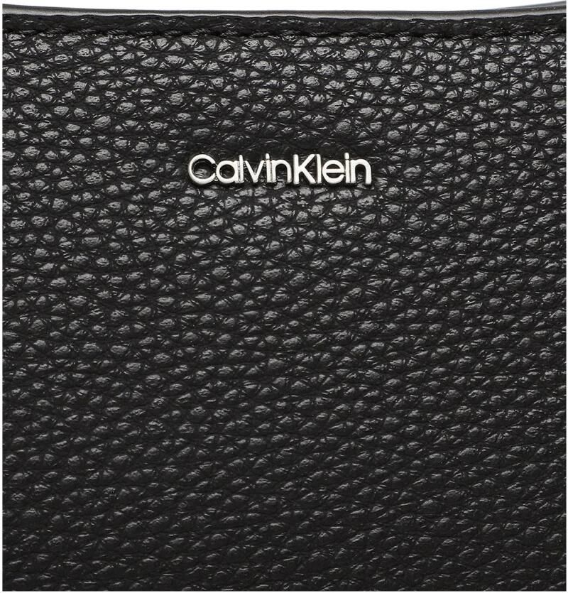 Calvin Klein Elegante Zwarte Schoudertas met Contrasterende Details Black Dames - Foto 3