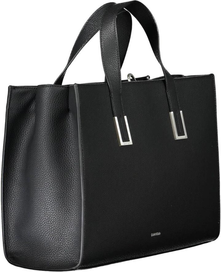 Calvin Klein Zwarte Polyester Handtas met Verstelbare Schouderband Zwart Dames - Foto 3