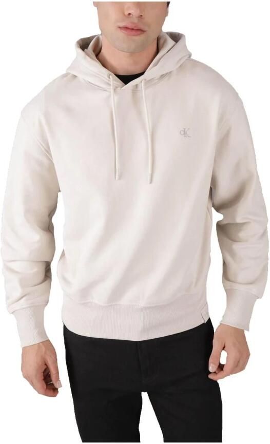 Calvin Klein Geborduurde CK Sweatshirt Heavyweight Modern Fit Beige Heren - Foto 3