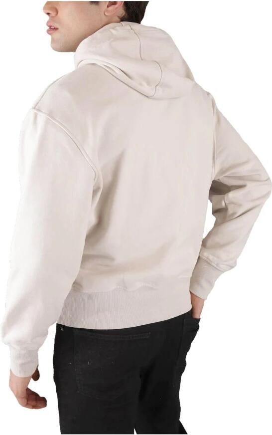 Calvin Klein Geborduurde CK Sweatshirt Heavyweight Modern Fit Beige Heren - Foto 2