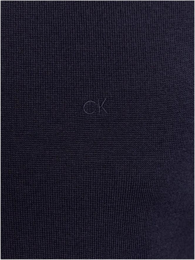 Calvin Klein Jeans Gerecyclede Wol Crew Neck Sweater Blue Heren