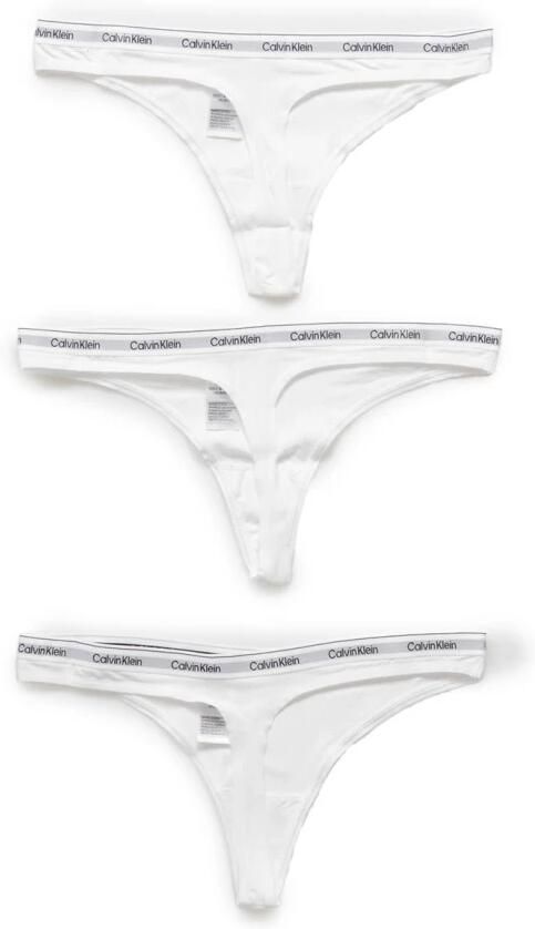 Calvin Klein Tanga 3 PACK THONG (LOW-RISE) String low waist met logoband (3 stuks) - Foto 7