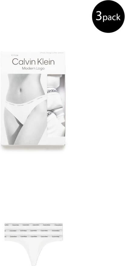 Calvin Klein Tanga 3 PACK THONG (LOW-RISE) String low waist met logoband (3 stuks) - Foto 6