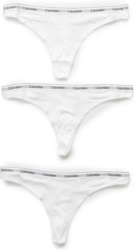 Calvin Klein Tanga 3 PACK THONG (LOW-RISE) String low waist met logoband (3 stuks) - Foto 5