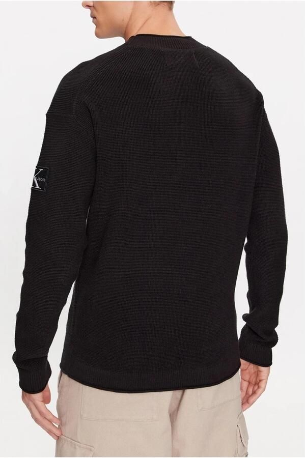 Calvin Klein Katoenen Hoodie met Logo-Detail en Halve Rits Black Heren - Foto 2