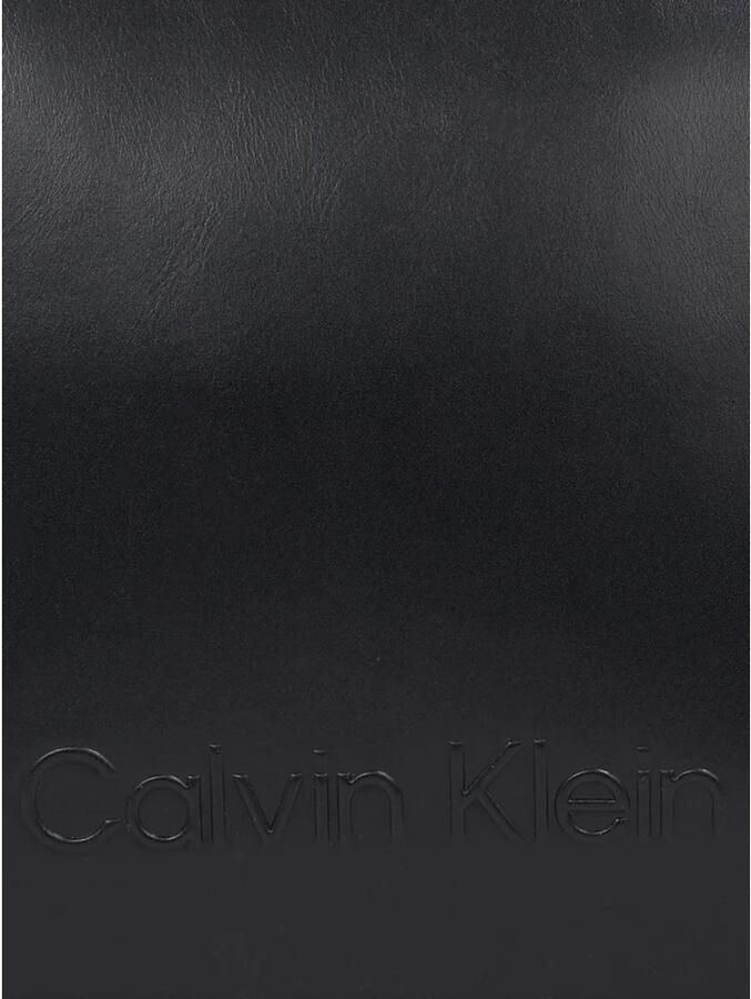 Calvin Klein Zwarte Shopper Tas met Elegante Details Black Dames