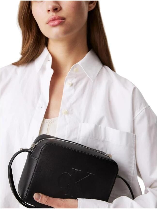 Calvin Klein Jeans Stijlvolle Crossbody Tas met Ritssluiting Black Dames - Foto 2