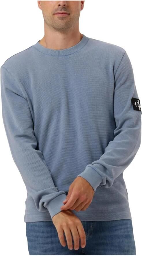 Calvin Klein Shirt met lange mouwen WASHED BADGE WAFFLE LS TEE - Foto 3