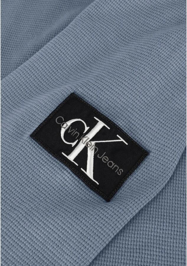 Calvin Klein Shirt met lange mouwen WASHED BADGE WAFFLE LS TEE