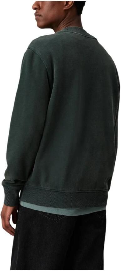 Calvin Klein Gewassen Geweven Label Sweatshirt Green Heren - Foto 2