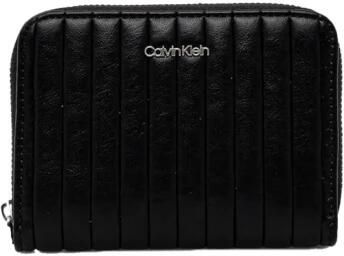 Calvin Klein Gewatteerde PU-leren portemonnee Zwart Black Dames - Foto 3