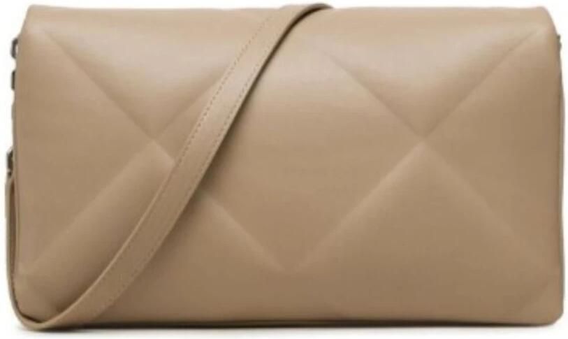Calvin Klein Gewatteerde Schoudertas Beige Leatherlook Beige Dames - Foto 5