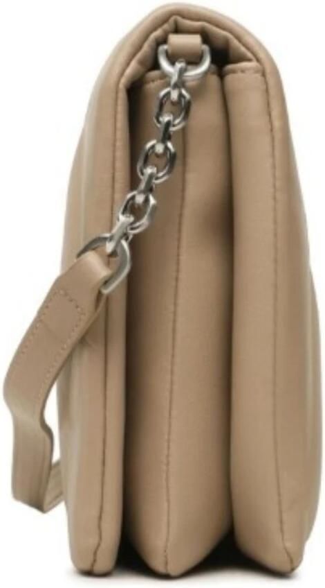 Calvin Klein Gewatteerde Schoudertas Beige Leatherlook Beige Dames - Foto 4
