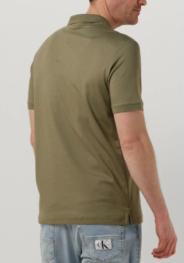 Calvin Klein Glad Katoen Slim Polo T-shirt Green Heren - Foto 4
