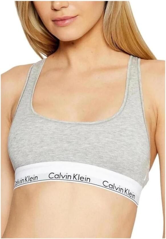 Calvin Klein Sportieve Grijze Sportbeha met Rubberen Letters Gray Dames - Foto 10