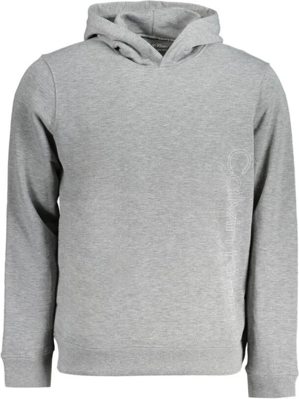 Calvin Klein Sport Hoodie Grijs Lange Mouw Polyester Gray Heren